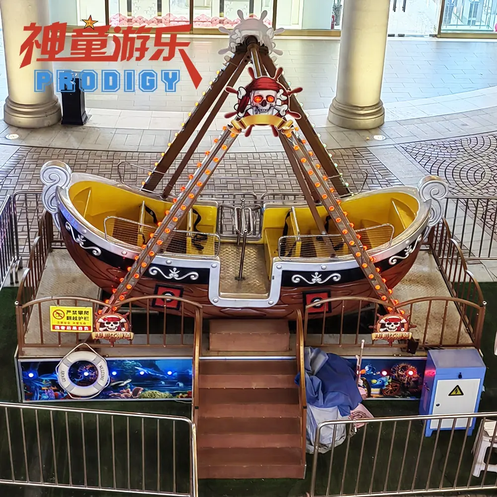 China Fiberglas 16/24 Sitze Piraten schiff Unterhaltung reitet Kinder Wikinger Schiff zum Verkauf