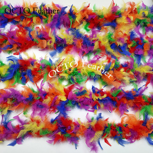 ขายส่งการออกแบบที่กําหนดเองสีรุ้งตุรกี Chandelle Feather <span class=keywords><strong>Boa</strong></span> สําหรับตกแต่งงานปาร์ตี้ - Product Image 6