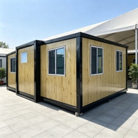Maison conteneur extensible de haute qualité Shinestone, à double ailes, préfabriquée, modulaire, pliable, personnalisable, mobile