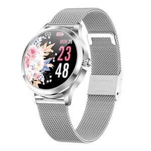 Lw92 bayanlar akıllı saat 1.32 "ekran altın kaplama paslanmaz çelik bilezik müzik uyku izleme Bt Ios için akıllı saat - Product Image 2