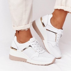 HO, superventas, talla grande, 2024, nuevas y cómodas zapatillas <span class=keywords><strong>deportivas</strong></span> para correr, zapatillas informales antideslizantes <span class=keywords><strong>con</strong></span> <span class=keywords><strong>cuña</strong></span> para mujer - Product Image 3