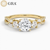 Bague de luxe en moissanite Rhiannon taille princesse à trois pierres, idéale pour mariage, fiançailles, soirée, bijou élégant