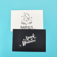 Carte de voeux de remerciement en papier carton blanc de haute qualité 400g de luxe avec impression offset de logo pour un usage professionnel