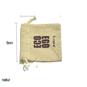 Bolsa de Cordón Promocional de Algodón Ecológico para Joyería Pequeña con Logotipo Personalizado - Product Image 2