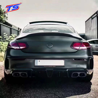 Diffuseur arrière en fibre de carbone pour Mercedes Benz W205 Coupé, lèvre de pare-chocs arrière pour W205 Classe C
