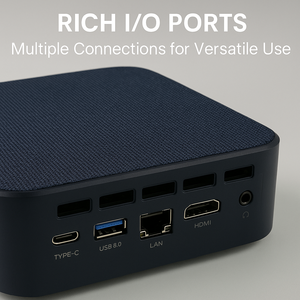 Máy tính để bàn nhỏ <span class=keywords><strong>PC</strong></span> với Intel N150/N100/N95, 8GB/16GB Ram, 256GB/512GB SSD, nhỏ gọn không quạt thiết kế cho văn phòng và nhà - Product Image 5