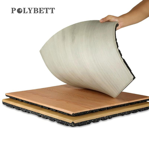 <span class=keywords><strong>Tapis</strong></span> de sol en caoutchouc pour salle de sport, aspect bois, écologique, avec absorption efficace des chocs, insonorisant, antidérapant et résistant à l'usure - Product Image 3