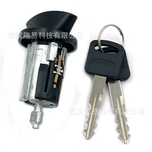 Cylindre de serrure de contacteur d'allumage Ford 1L3Z11582A avec 2 clés en alliage de zinc noir pour camion et véhicule - Product Image 4