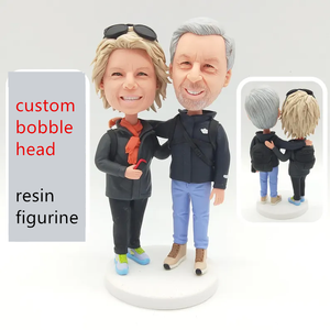 Figure su misura bobblehead fanno una coppia felice bobble head due persone bobblehead - Product Image 2