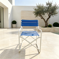 Chaise de camping pliable en aluminium pour extérieur, légère, imperméable, avec sangles, vente en gros directe usine