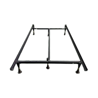 Cadre de lit en métal moderne, pliable et réglable, du lit simple au lit double (queen size), pour chambre à coucher, hôtel, salon