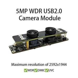 Mini caméra binoculaire USB2.0 avec capteur PS5520, résolution 5MP 2592x1944, double objectif, reconnaissance faciale, détection de visage, profondeur 3D - Product Image 3