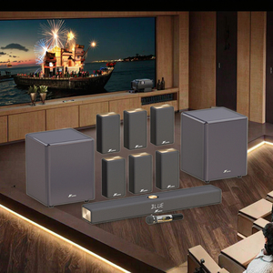 Sistema Audio <span class=keywords><strong>Surround</strong></span> JY AUDIO da 7.2 Pollici in Alluminio con Subwoofer <span class=keywords><strong>Wireless</strong></span> per Home Theater, Compatibile con Smart TV, Potenza di Picco 620W - Product Image 3