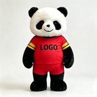 Vêtements à thème panda en vente, ensembles de vêtements panda en vente, vêtements rouges personnalisés pour hommes et femmes, événement sportif du Nouvel An