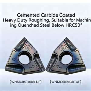 Inserto de Torneado de Carburo de Tungsteno con Recubrimiento CVD Naigu para Acero y Acero Inoxidable WNMG080404 WNMG080408-UF para Mecanizado en Torno CNC - Product Image 1