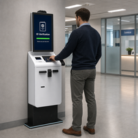 Kiosque de change de devises en libre-service pour 50 pays, acier anti-effraction de 2 mm, 24h/24 et 7j/7, sans surveillance, OEM personnalisé disponible