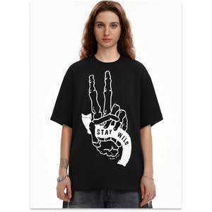 Camiseta Gráfica Personalizada para Hombre, Manga Corta, Cuello Redondo, Estilo Urbano, Informal, con Estampado, 100% Algodón Jersey, Transpirable - Product Image 2