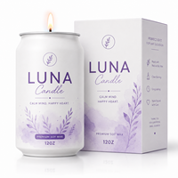 Bougies en cire de soja d'aromathérapie en gros, style unique, pour cadeaux et ornements