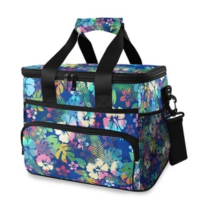 Hawaiian Custom <b>Cooler</b> Picnic Tropical Flower Insulated Lunch <b>Box</b> Large Waterproof <b>Cooler</b> Bag for Picnic Beach Outdoor - Product Image 1