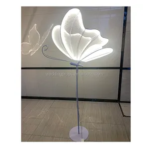 Wedding Stage Props Butterfly Road Lead Walkway LED Light Stand LED Decorative Lights Butterfly LED Standing Light