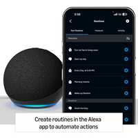 Nuevo en Stock, Echo Dot 5.ª Generación, Lanzamiento 2022, con Sonido Vibrante Mejorado y Alexa, Color Carbón, Listo para Enviar