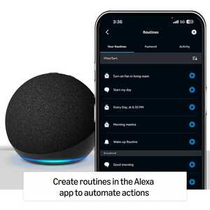 Nuevo en Stock, Echo Dot <span class=keywords><strong>5</strong></span>.ª Generación, Lanzamiento 2022, con Sonido Vibrante Mejorado y <span class=keywords><strong>Alexa</strong></span>, Color Carbón, Listo para Enviar - Product Image 5