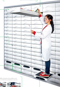 Étagère de <span class=keywords><strong>pharmacie</strong></span> en métal personnalisée, présentoir en acier, support de <span class=keywords><strong>rangement</strong></span>, système flexible, <span class=keywords><strong>tiroir</strong></span> divisé - Product Image 3