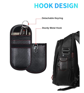 Bao Đựng Chìa Khóa Fob Hộp Chặn RFID Vỏ Chặn Tín Hiệu Chìa Khóa Xe Hơi Cho Túi Faraday Chặn WIFI/GSM/LTE/NFC/<span class=keywords><strong>RF</strong></span> - Product Image 5