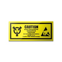 Étiquette d'avertissement statique ESD ATTENTION Autocollant antistatique Autocollant d'étanchéité pour disque dur en PVC pour l'utilisation des fruits