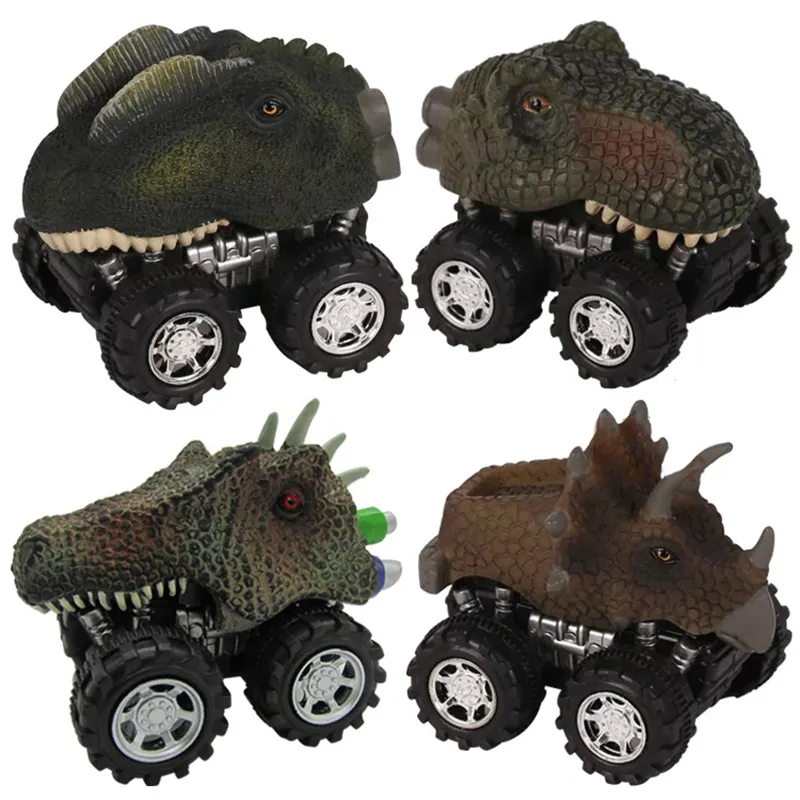 Dinosaur Pull Back Auto Speelgoed Mini Dinosaurus Model Auto 'S Met Big Band Baby Jongens Creatieve Dino Speelgoed 4-10 jaar Oude Kid Kinderen Gifts