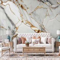 Autocollant mural en marbre rose imperméable, panneau mural en mousse XPE, papier peint amovible à coller et à décoller pour la décoration murale de la maison, insonorisant