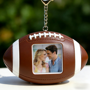 Pendentif en résine personnalisé Scène du premier rendez-vous, petite taille, peut contenir une photo, porte-clés - Product Image 3