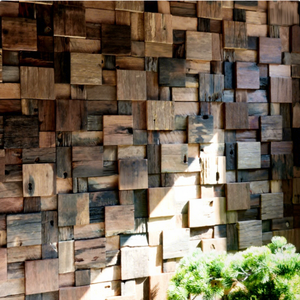 Panel de Pared de <span class=keywords><strong>Madera</strong></span> Maciza de Nogal Negro Americano, Mosaico 3D, Ecológico, Impermeable, Decoración Interior Moderna con Textura, para Hoteles y Oficinas en el Hogar - Product Image 4