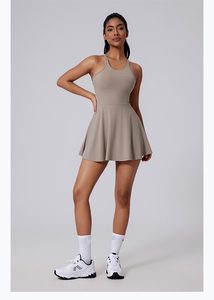 RUIQUWIN OEM Tennis <b>Skirt</b> Sports Fitness Golf Set Women Activewear Sportswear Yoga Dress Fitness Running Sundress - Product Image 3