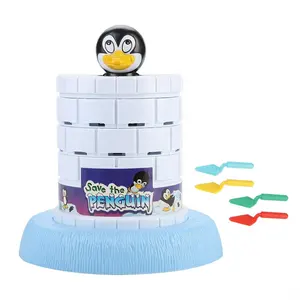 707-19 Save The Penguin Ice Game Fun Challenging Kids Game Help Save by Taking Turns Digging Out The Ice for Baby Interaction