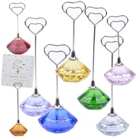 3.3 "pouces Place porte-carte numéros de Table de mariage porte-pinces bureau nom mémo Menu Clip décoration en forme de coeur