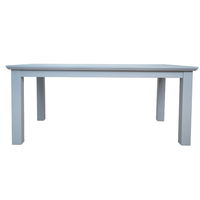 Table à manger en bois ALMELINDA au design moderne, prête à assembler, prix bas, mobilier de maison, fabriquée au Vietnam, pliable, pour villa et hôtel