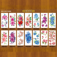 Autocollant de tatouage temporaire imperméable et non toxique, nouveaux designs