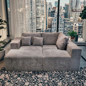 Tissu minimaliste moderne en mousse pour salon ensemble de canapé-lit modulaire convertible pliable compressé sous vide - Product Image 2