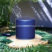 73*73mm pot de poudre Matcha rond fer blanc peut revêtement café thé personnalisable Logo impression 100% hermétique boîte en métal