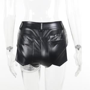 <span class=keywords><strong>Pantaloncini</strong></span> estivi da <span class=keywords><strong>donna</strong></span> Sexy in pelle sintetica a vita alta gotico Punk Pole Dance nero <span class=keywords><strong>pantaloncini</strong></span> irregolari con tasche grandi <span class=keywords><strong>pantaloncini</strong></span> - Product Image 6
