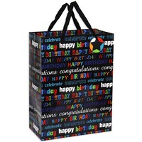 Sacs en papier personnalisés colorés et écologiques pour cadeaux d'anniversaire, emballages de vêtements et décorations