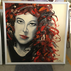Graffiti colorati Street Wall Art astratto <span class=keywords><strong>donne</strong></span> africane moderne ritratto su tela pittura a olio su stampe personalizzato pomello del cambio Gol - Product Image 5