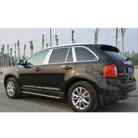 Garnitures de fenêtre de voiture en acier inoxydable décoration pour ford edge 2009 2010 2011 2012 2013 2014 accessoires de fenêtres kit de style automatique