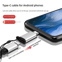 Adaptador USB C a Micro USB, Conector Hembra Tipo C a Micro USB Macho, Compatible con Carga y Sincronización de Datos