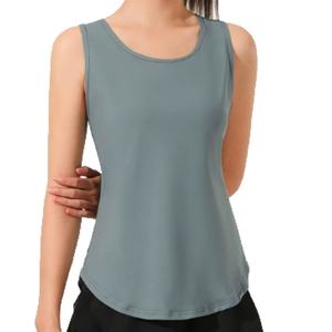 OEM สามารถปรับแต่งเสื้อกล้ามสีพื้นสำหรับผู้หญิง เสื้อกล้ามไร้แขนที่ใส่สบายและระบายอากาศได้ดีสำหรับผู้หญิง - Product Image 6