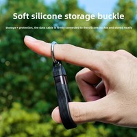 Schlüsselanhänger 240W 40Gbps USB4 Kurzes USB-C-zu-USB-C-Kabel Schnelles Laden Typ-C zu USB-C Datenübertragung 8K Daten-Lade-Verlängerungskabel