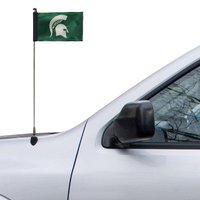 Drapeaux de publicité suspendus en Polyester imprimés sur mesure pour antenne de voiture