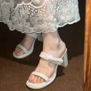 Chaussures de mariée Mary Jane pour femme, à talon carré, en cuir véritable, antidérapantes, tendance mode, plates, été-automne - Product Image 4