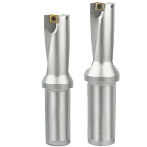 SO Indexable Drill Drilling Pengeboran Dingin Internal D13mm ~ 60Mm dengan SPMT dan SOMT Carbide Insert U Drill